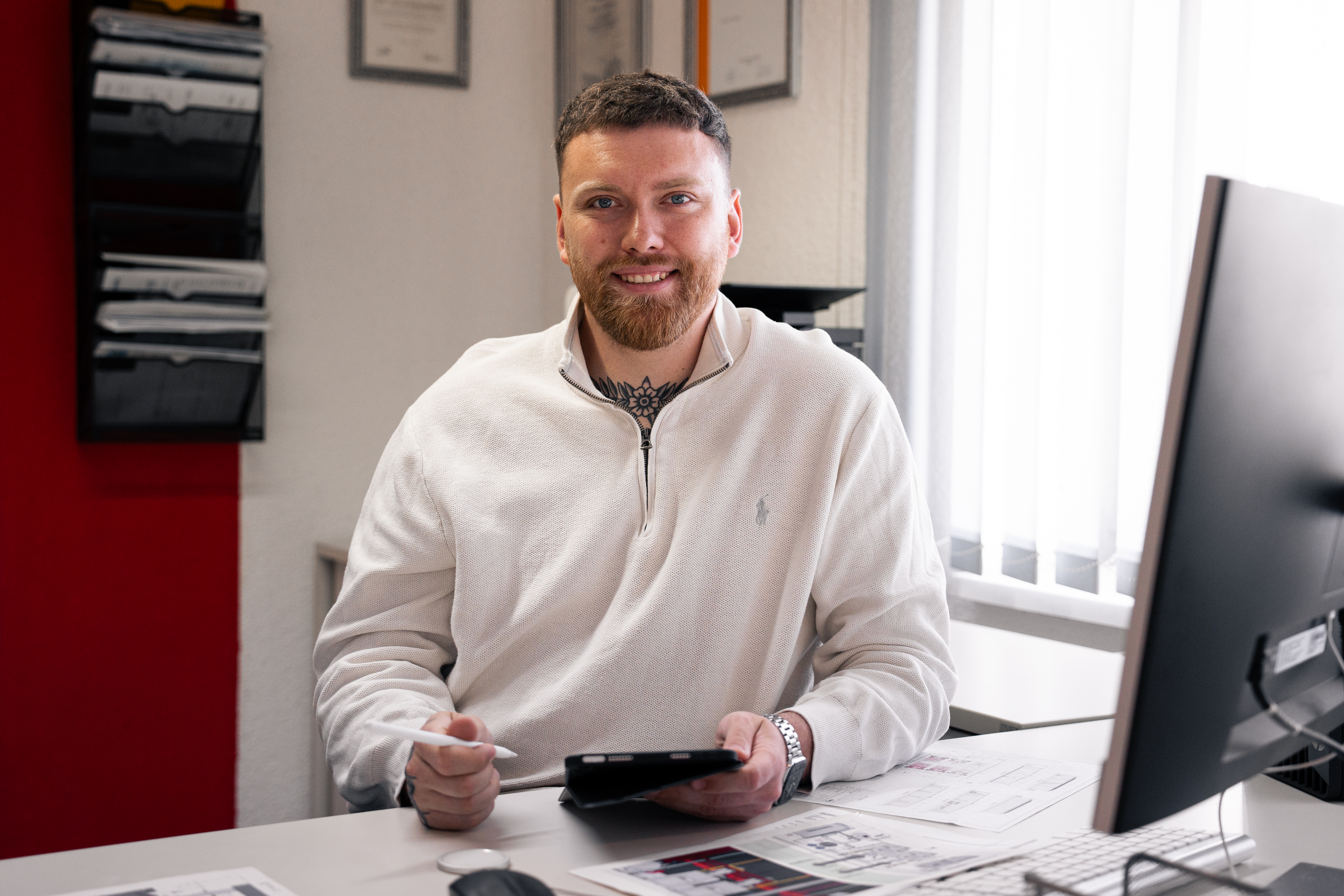 Lucas Kämmerer in seinem Büro